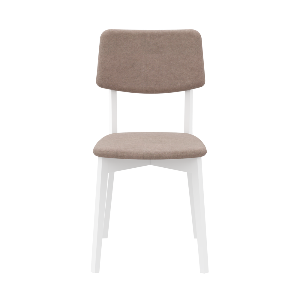 Стул DAFNA 1 деревянный, белый матовый + велюр 231