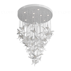 Люстра Cloyd TROPICA C9 / выс. 120 см - керамика - белый (арт.11531)