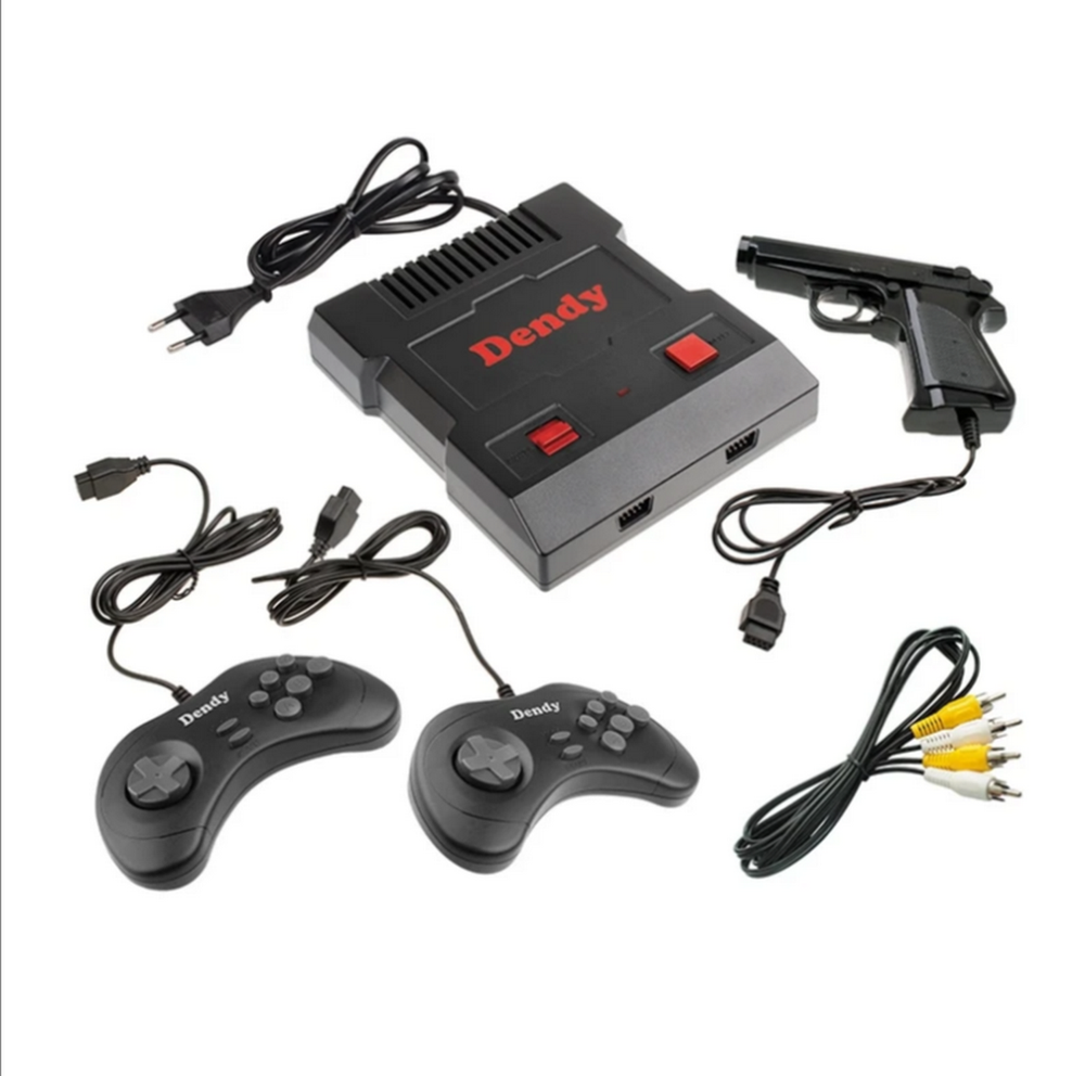 8 битная игровая приставка Dendy Achive 640 игр+ пистолет