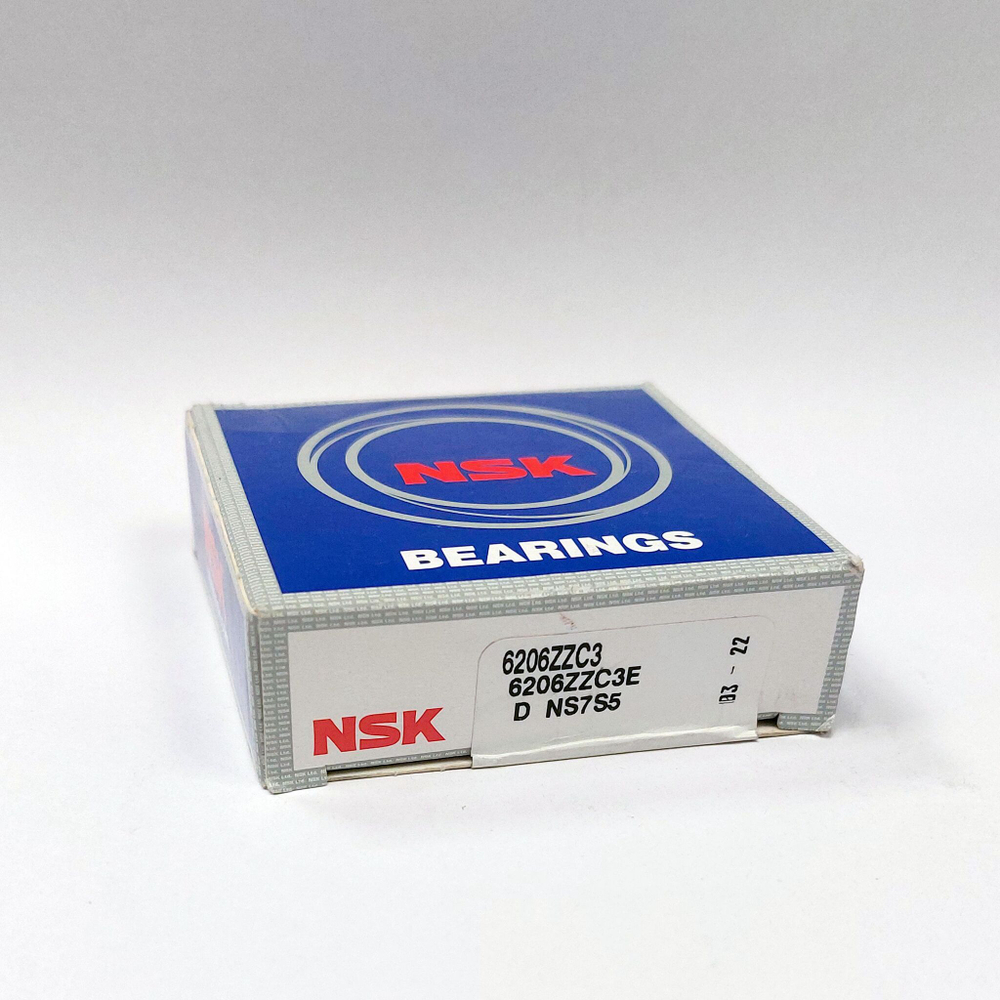 Подшипник NSK 6206ZZC3E 30х62х16 мм к-т 2 шт.
