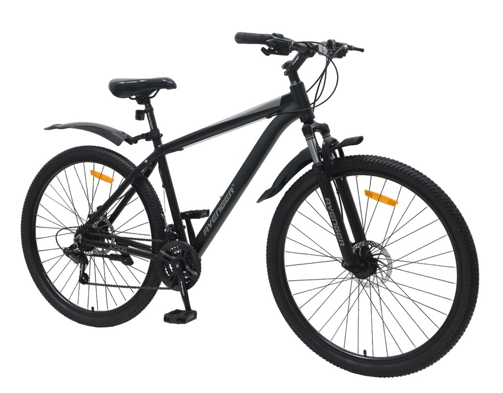 Велосипед 29" AVENGER A293D, черный/серый