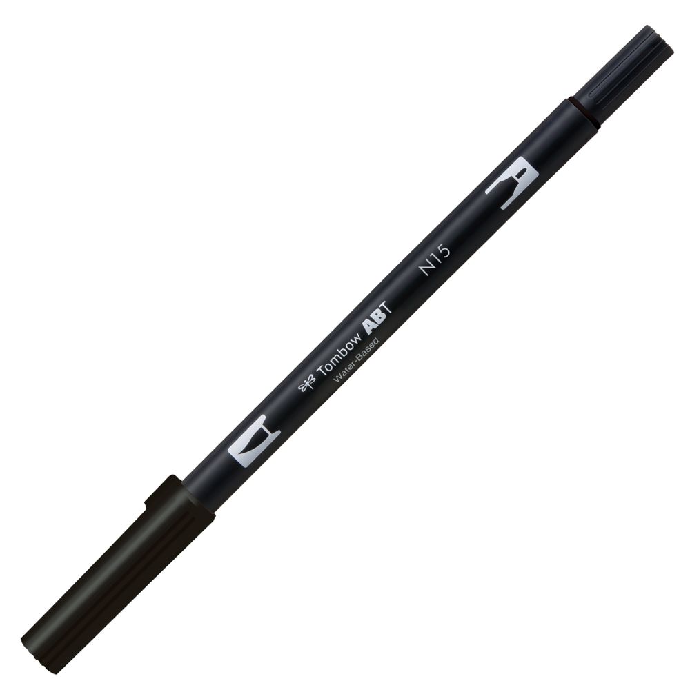 Tombow AB-T Dual Brush-Pen: N15 Black