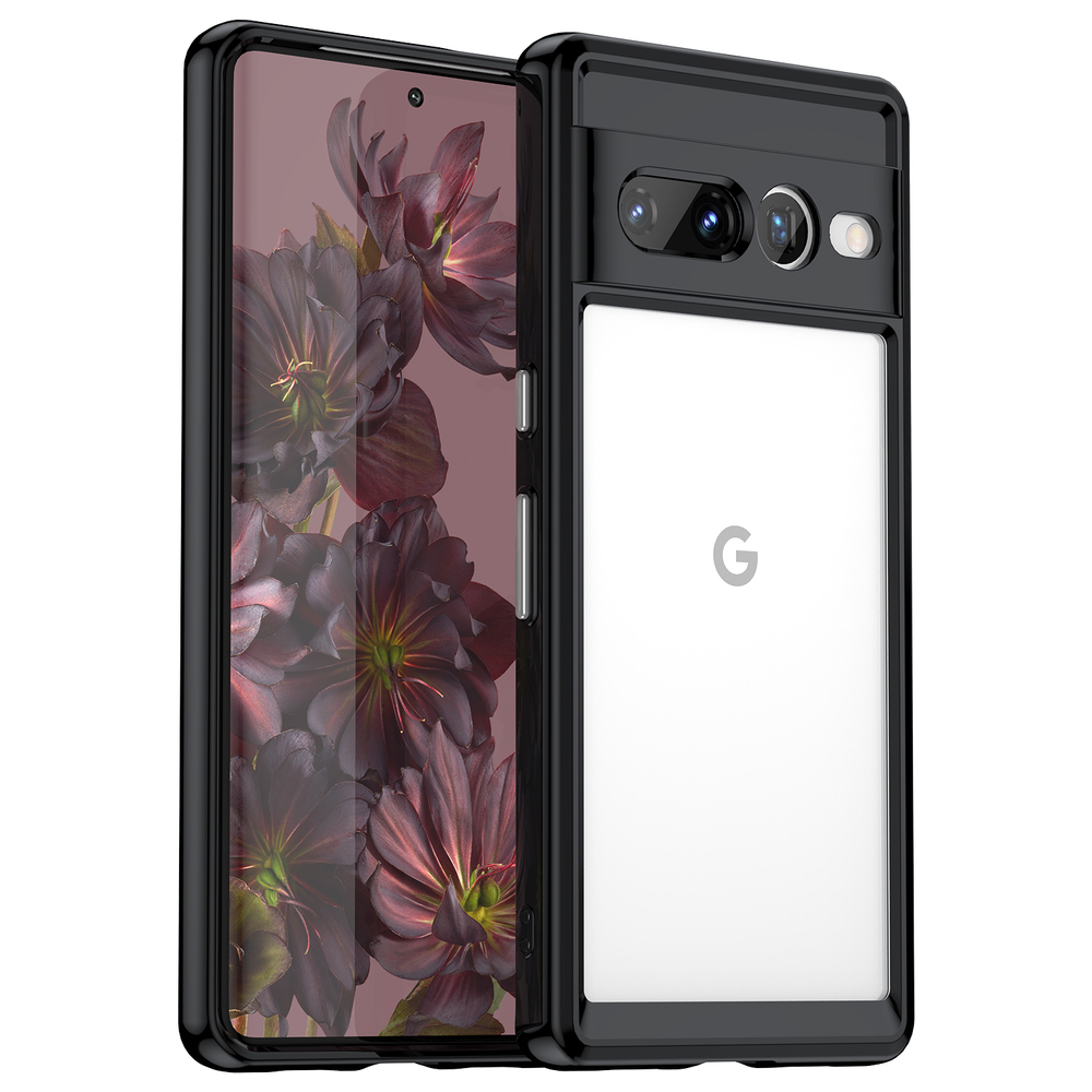 Усиленный чехол c черными рамками для смартфона Google Pixel 7 Pro, мягкий отклик кнопок