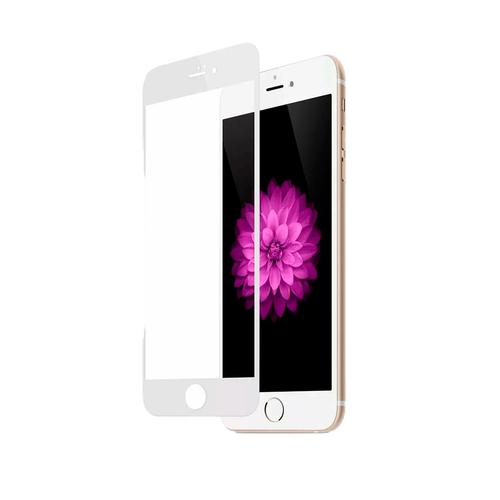 Защитное стекло 3D для Apple iPhone 7 / 8 / SE2020 / SE2022, белая рамка