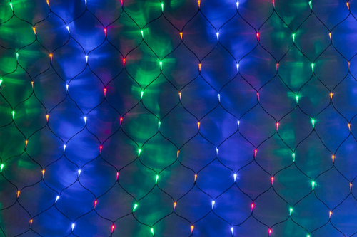 LED-SNL-C-540-2*4M-240V-MULTY/BL МУЛЬТИ LED на чернoм проводе, с контроллером, соединяемая