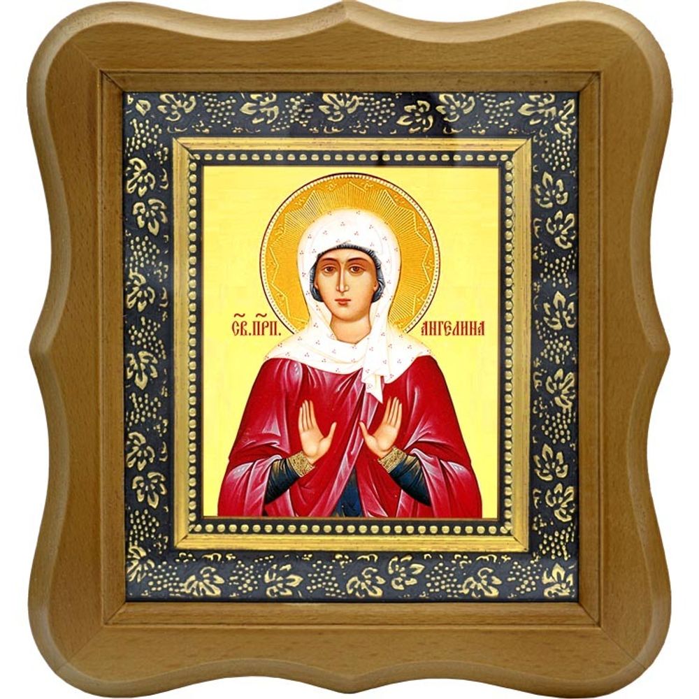 Ангелина Сербская  Святая преподобная. Икона на холсте.