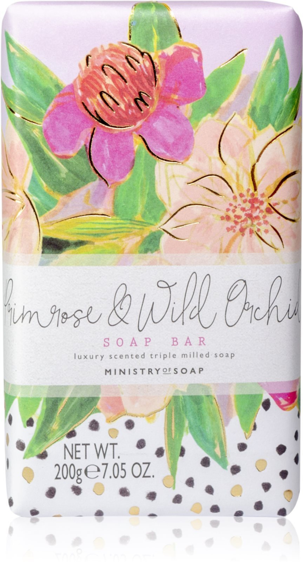 The Somerset Toiletry Co. Painted Blooms Soap Soap Bar - мыло для тела /  Primrose & Wild Orchid 200  g  / GTIN 639136513926