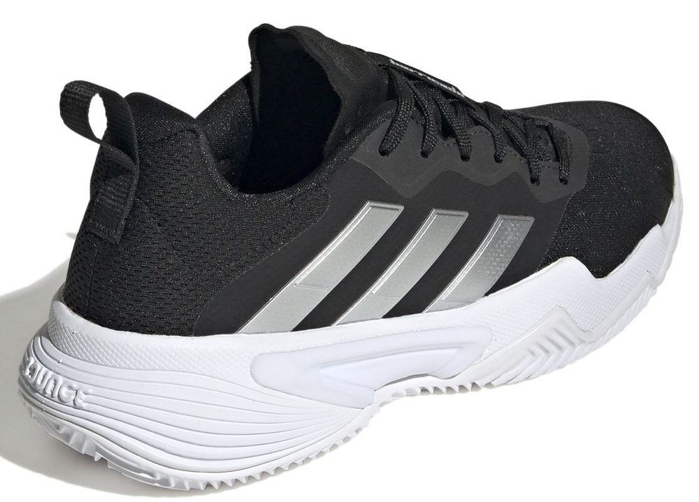 Женские Кроссовки теннисные Adidas Barricade W Clay - core black/silver metallic/footwear white