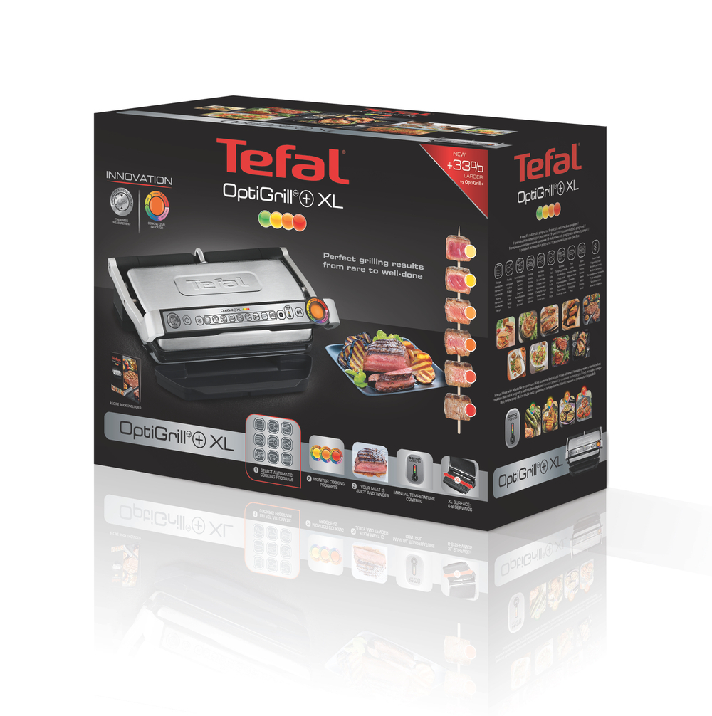 Умный электрогриль Tefal Optigrill+ XL GC722D34