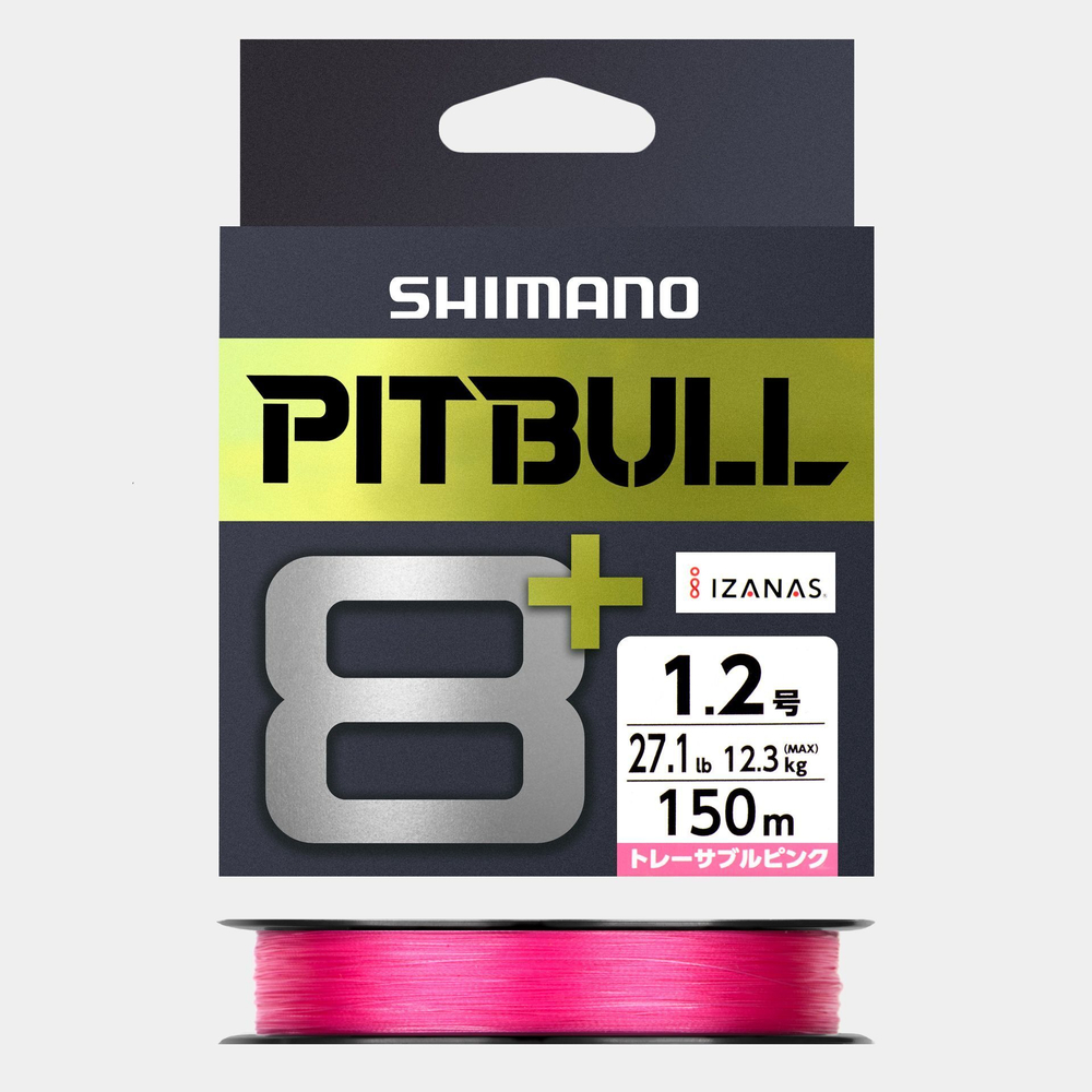 Плетеный шнур Shimano S PitBull 8+ PE 1,5 150m Pink