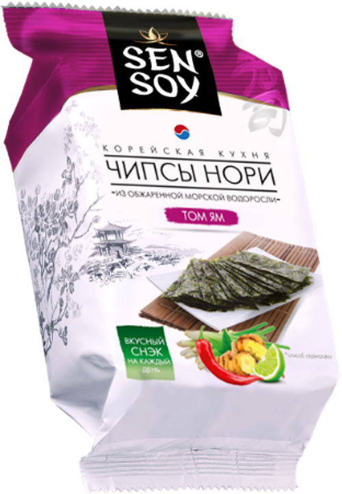 Сэн-Сой Чипсы-Нори Tom Yum 4,5гр