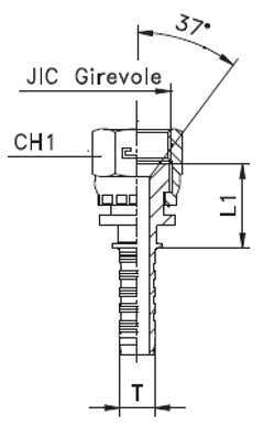 Фитинг DN 20 JIC (Г) 1.1/16