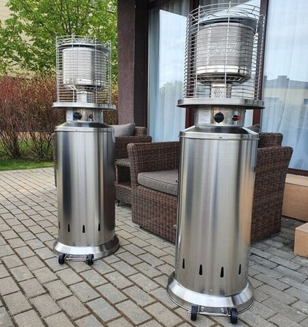 Уличный газовый обогреватель WWT 13H Stainless steel + Чехол