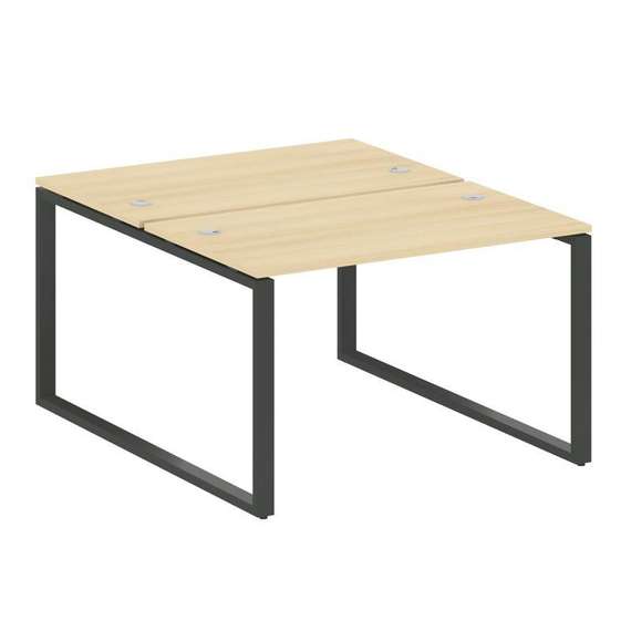 Metal System Рабочая станция на О-образном м/к БО.РАС-СП-2.2 Акация Лорка/Металл Антрацит 1200*1475*