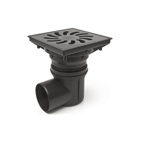 Трап канализационный с боковым сливом MCH Chudej 329 X, D110-250, гидрозатвор поплавок Neptun - чугун, с воротником