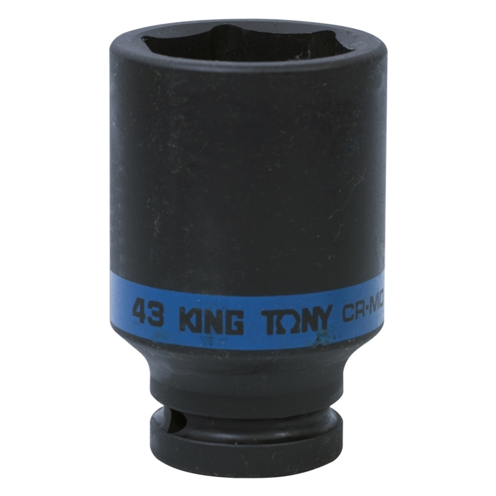 KING TONY (643543M) Головка торцевая ударная глубокая шестигранная 3/4", 43 мм
