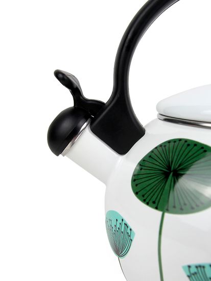 Чайник 2,2 л. эмалированный со свистком Kamille KM 1031 с черной бакелитовой ручкой