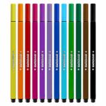 Фломастеры ЮНЛАНДИЯ "ВОДНЫЙ МИР", 12 цветов, трехгранные, вентилируемый колпачок, картон, 152182