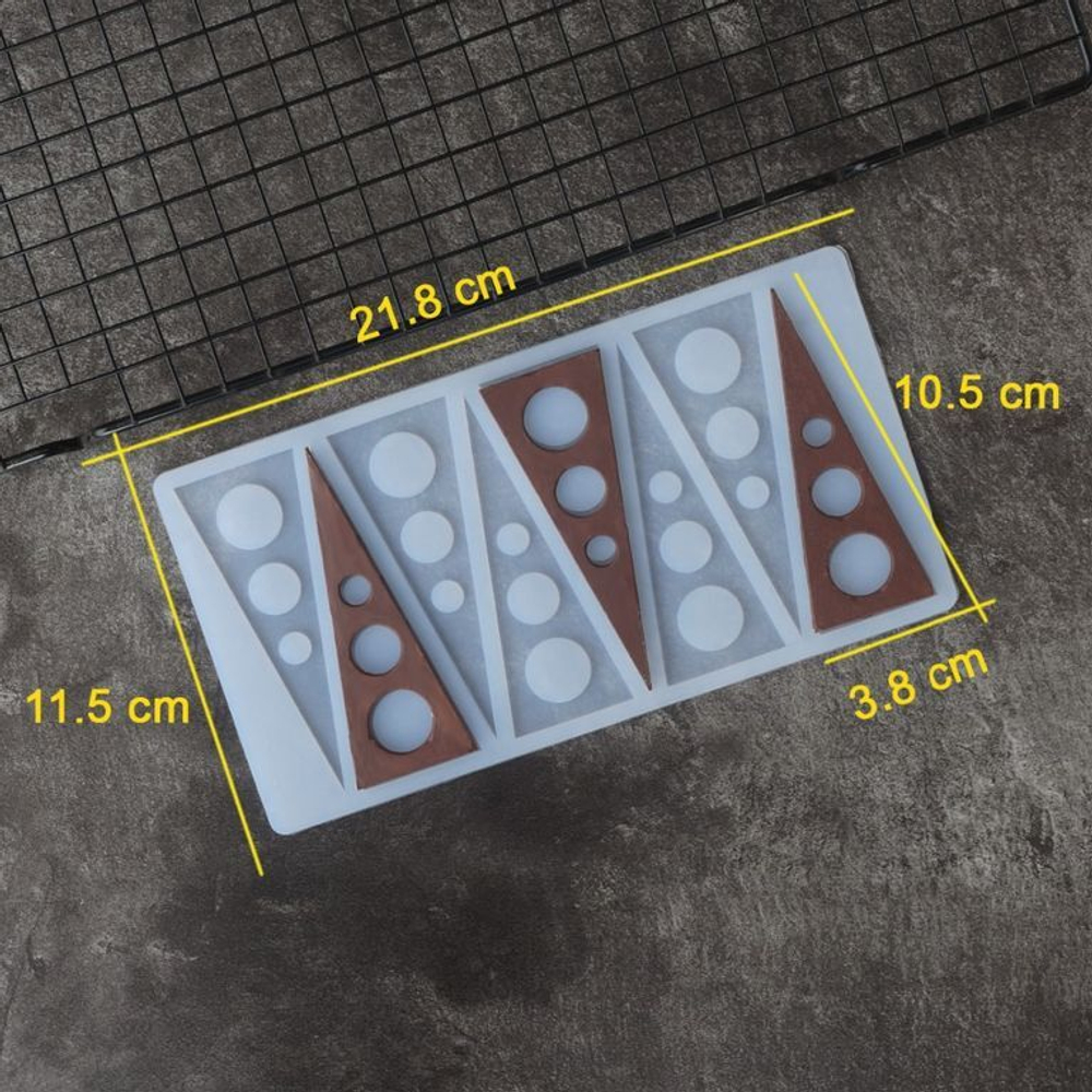 Силиконовый мат для отливки шоколада «Геометрия»