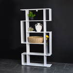 Стеллаж, 90х24х171, напольный, для игрушек и книг, белый, Dipriz