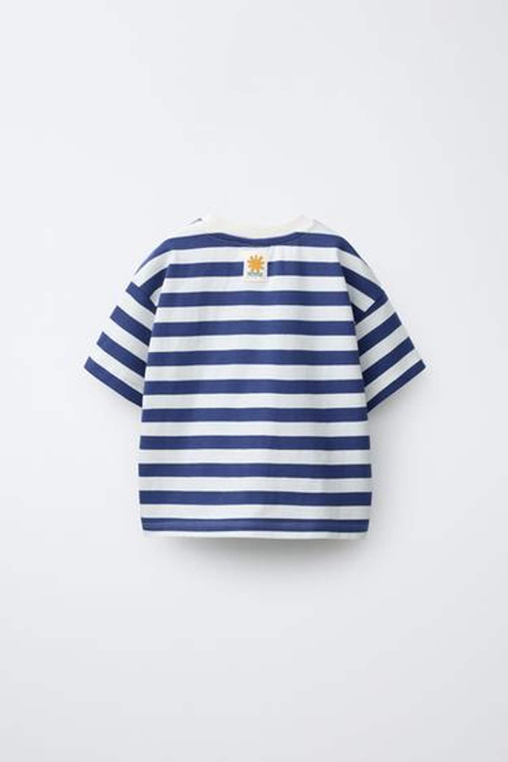 ZARA ФУТБОЛКА В ПОЛОСКУ, СИНИЙ