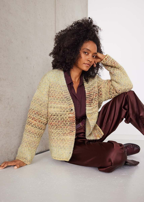 Описание по вязанию жакета спицами "Airy"