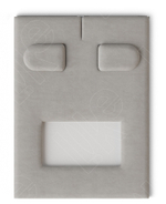 Вкладыш 08/наклонный/для серег/2 язычка/окошко для бирки/прорезь для нитки