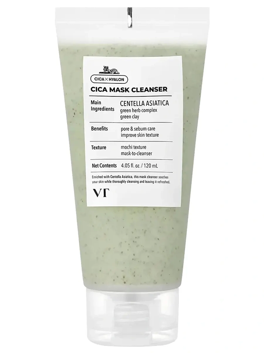 VT Cosmetics Очищающая маска-пенка с центеллой и ретинолом Cica Mask Cleanser 120 мл