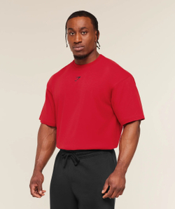 Футболка GYMSHARK Power T-Shirt Red/Black