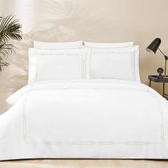 Постельное белье CHANEL кремовый - бежевый сатин делюкс TIVOLYO HOME Турция