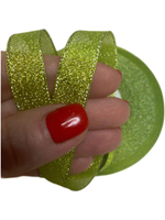 Лента люрекс 12мм - 33м -1 боб. (зеленый с серебром)