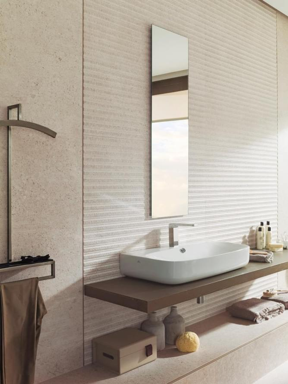 Porcelanosa Prada Caliza Spiga 45x120