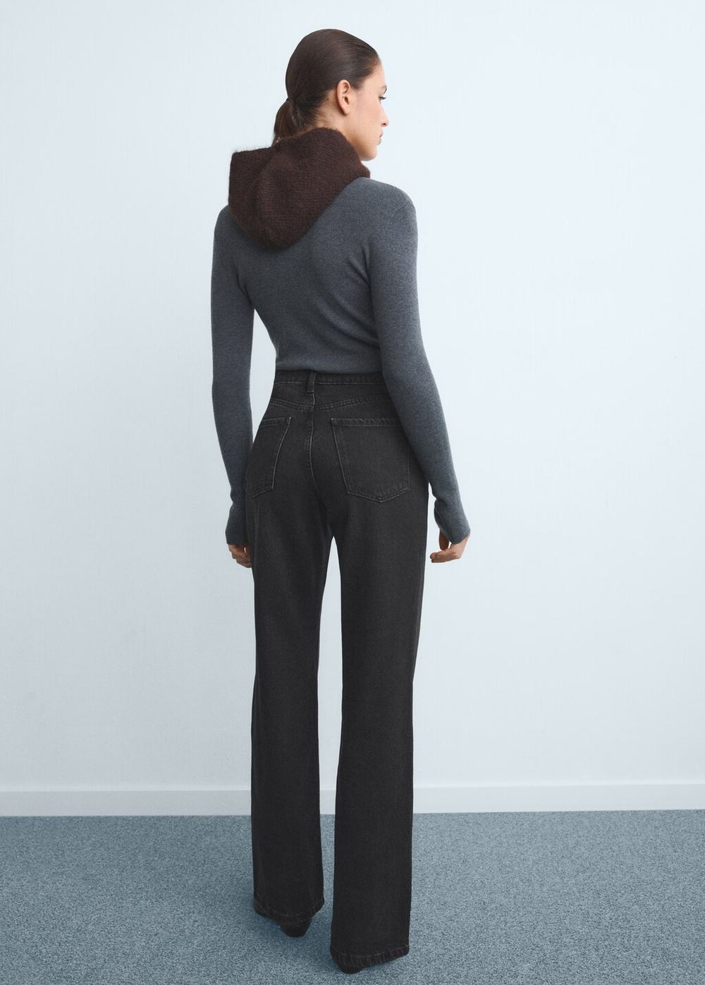 Джинсы Danila с широкими штанинами и высокой посадкой