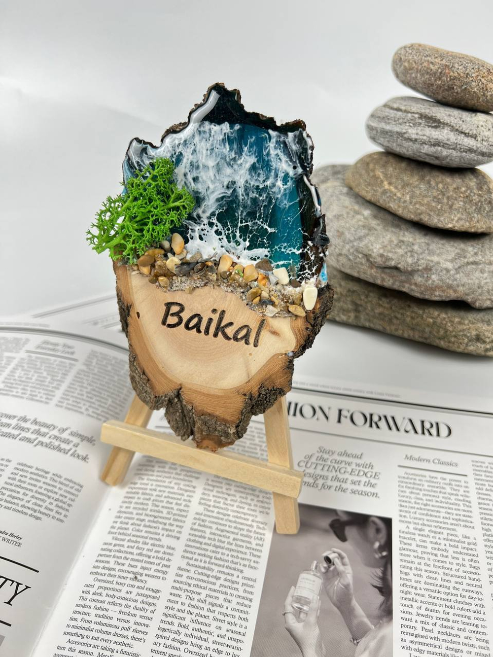 Магнит "Байкальские мотивы" (форма овал)