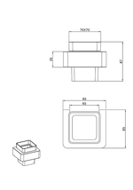 Стакан подвесной AltroBagno Aperto 080201 MB