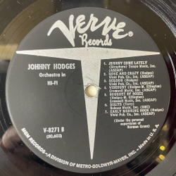 Винтажная виниловая пластинка LP Johnny Hodges And The Ellington Men The Big Sound (USA 1960)