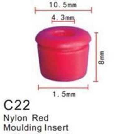 Клипса для крепления внутренней обшивки а/м Мерседес пластиковая (100шт/уп.) Forsage клипса C0022(Mersedes)