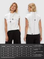 Футболка дизайнерская с цельнокроеным воротником