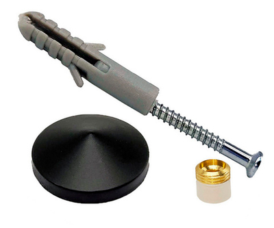 Держатель зеркала D=21 мм, конус, черный (сверло 6 и 8мм) (НТ-20246)