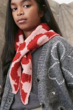 ZARA ШЕРСТЯНОЙ ВЯЗАНЫЙ КАРДИГАН С ЦВЕТОЧНОЙ ВЫШИВКОЙ - LIMITED EDITION, СЕРЫЙ