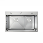 Кухонная мойка, 770x428x240 мм, 2 чаши