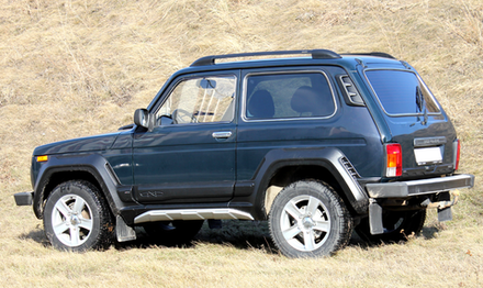Рейлинги для а/м LADA 4х4 (3 дв.) (1977-), LADA Niva Legend (2020-) черный 0212-БП-02