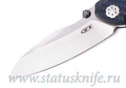 Нож Zero Tolerance ZT 0850 Blue CF № 0001 Sinkevich / Rexfordфотография - 2