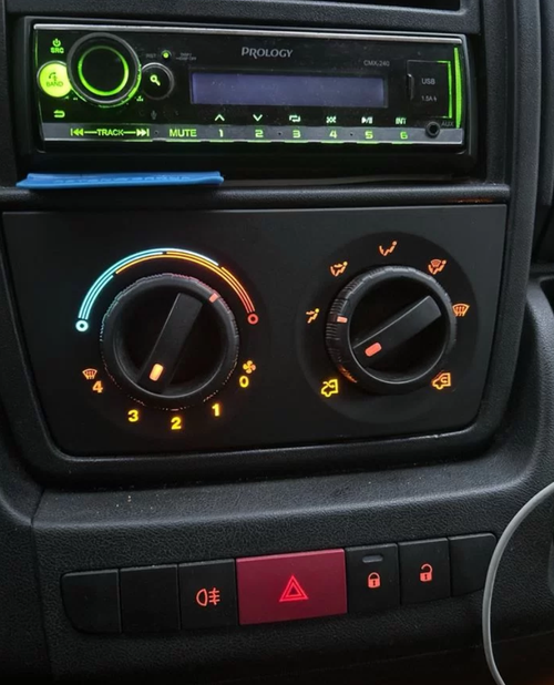 Светодиодная плата для блока печки моделей Ducato, Jumper, Boxer - белый