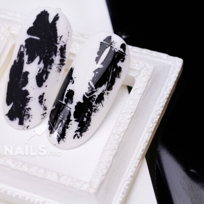 Art-A Фольга переводная Глянцевая черная (02)