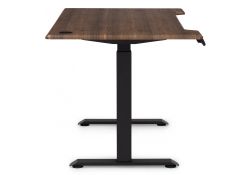 Компьютерный стол Маркос с механизмом подъема 140х80х75 черный / кантри орех