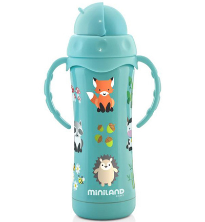 Термопоильник Miniland Thermokid с трубочкой (арт.89189)