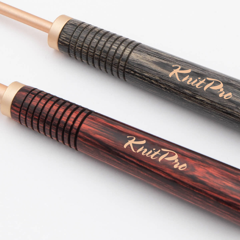 Розовая деревянная ручка для съемных крючков KnitPro "Oasis"