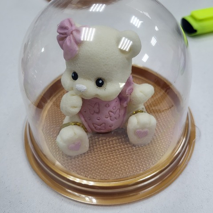 Фигурка из шоко глазури Мишка в комбинезоне №1
