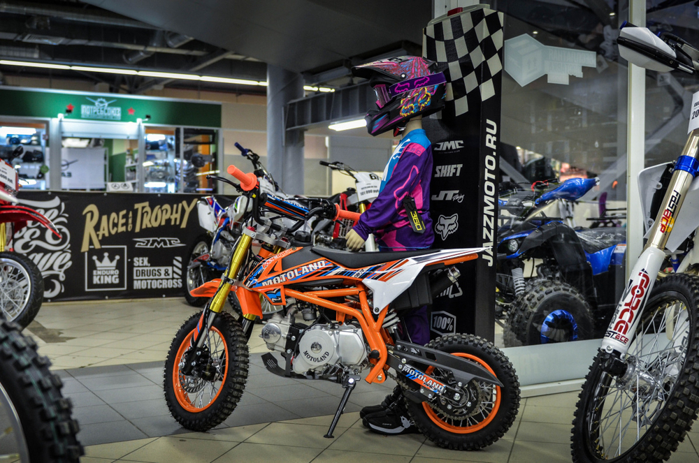 Мотоцикл детский кроссовый Motoland CRF 10